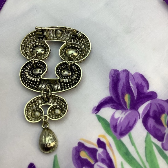 Unusual Multicolor Brooch Rhinestones Enamel - Picture 4 of 5